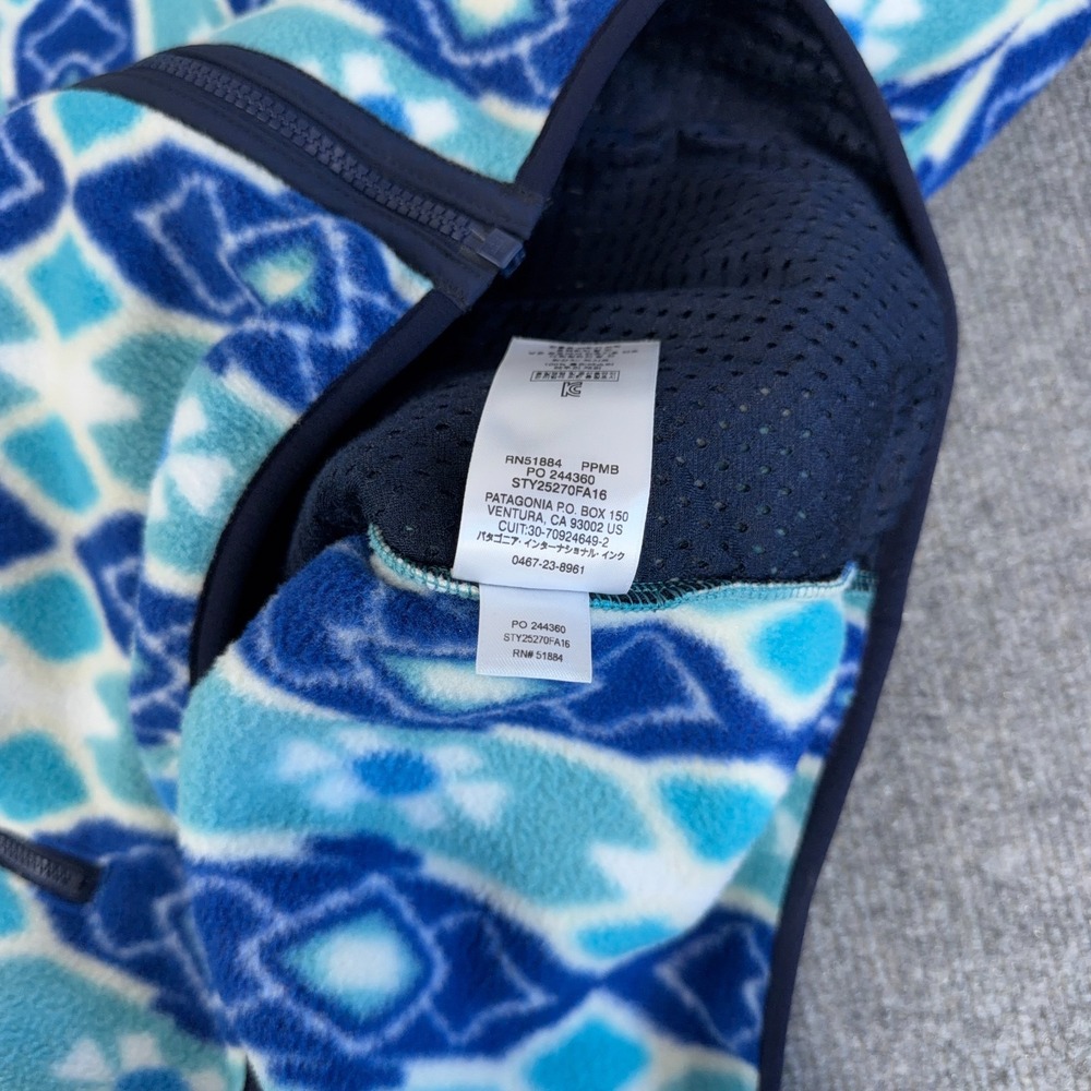 Patagonia Synchilla Lightweight Snap-T Hooded Full Zip Fleece Jacket Women XL - Picture 10 of 12